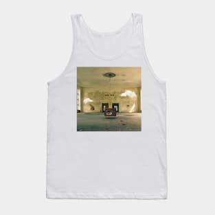 Half The Way Down - Surreal/Collage Art Tank Top